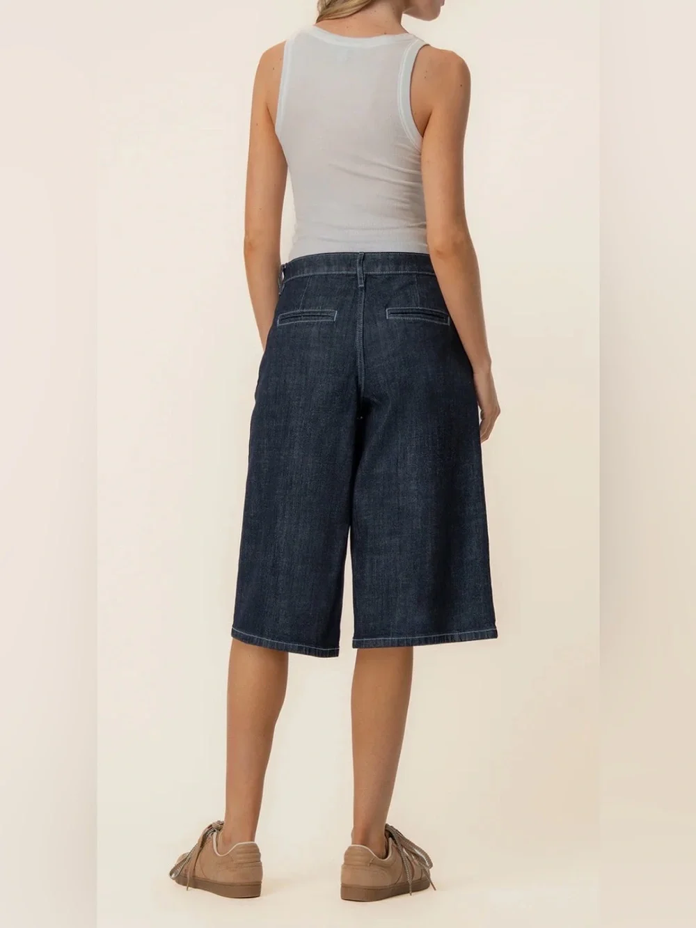 NWT KUT Mandy Bermuda denim long Jean shorts sz 10